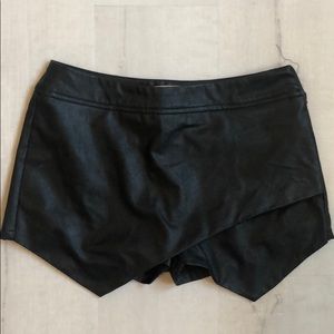 LF Stores Pleather Envelope Skort